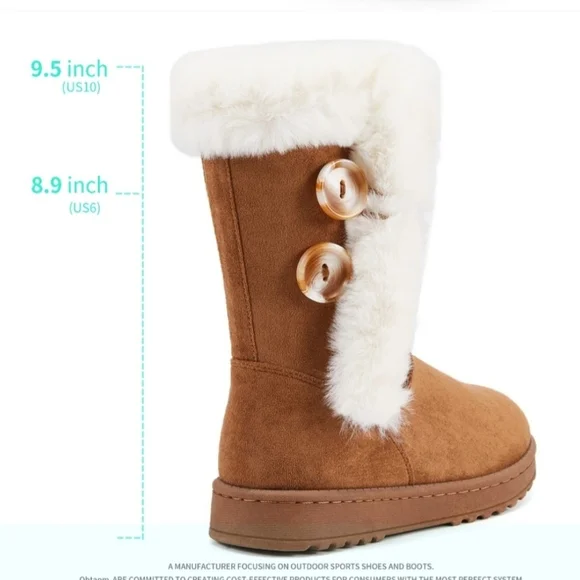 SO Abigail Brown & White Womens Boots SIZE 6 - Picture 2 of 7